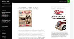 Desktop Screenshot of kanter-car-tales.com